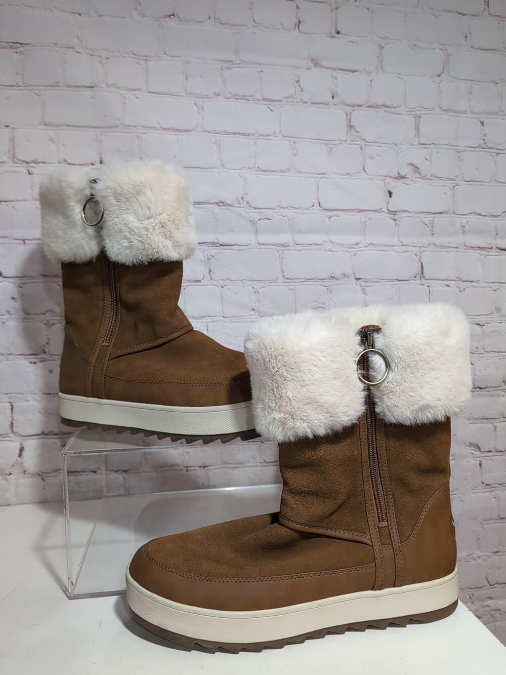 Koolaburra By UGG Tynlee Sz 10 Chestnut Waterproof Women's Boots